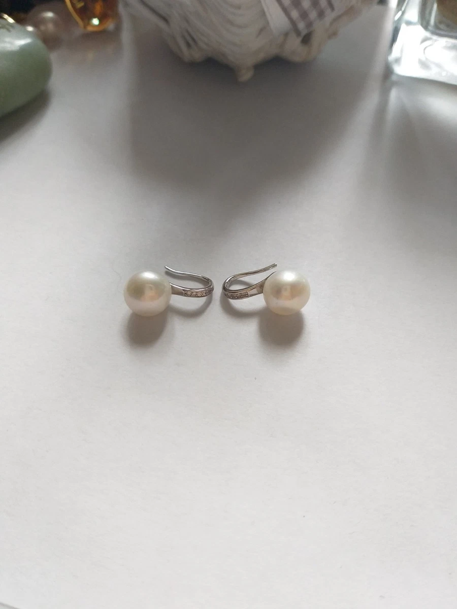 Orecchini in argento sterling con perle verde scuro, orecchini pendenti con perle verdi di Tahiti da 1, gioielli da sposa verdi