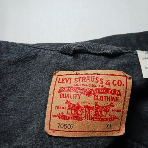 Vintage 2004 Levi's 70507-0260 Mens Standard Trucker Denim Jacket XL Black by Levi's, Size XL, $99.97 - Photo 10