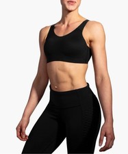 Brooks Run Bra Dare Scoopback Run Bra 40 C/D NWT New Black