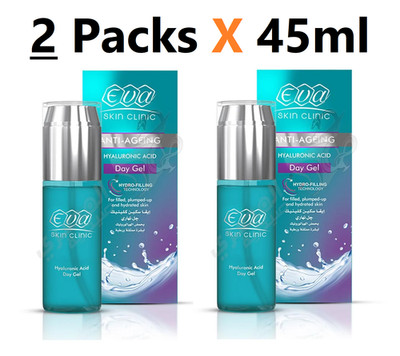 Eva Skin Clinic Anti-Ageing Hyaluronic Acid Day Gel Plumping ( 2 Packs X 45ml )