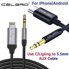 USB C to 3.5mm Aux Cable Audio Adapter Headphone Jack for iPhone 15 Xiaomi