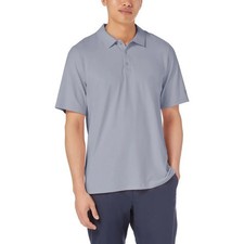 NEW Kirkland Signature Men's L Performance Polo Shirt UPF 50 Gray