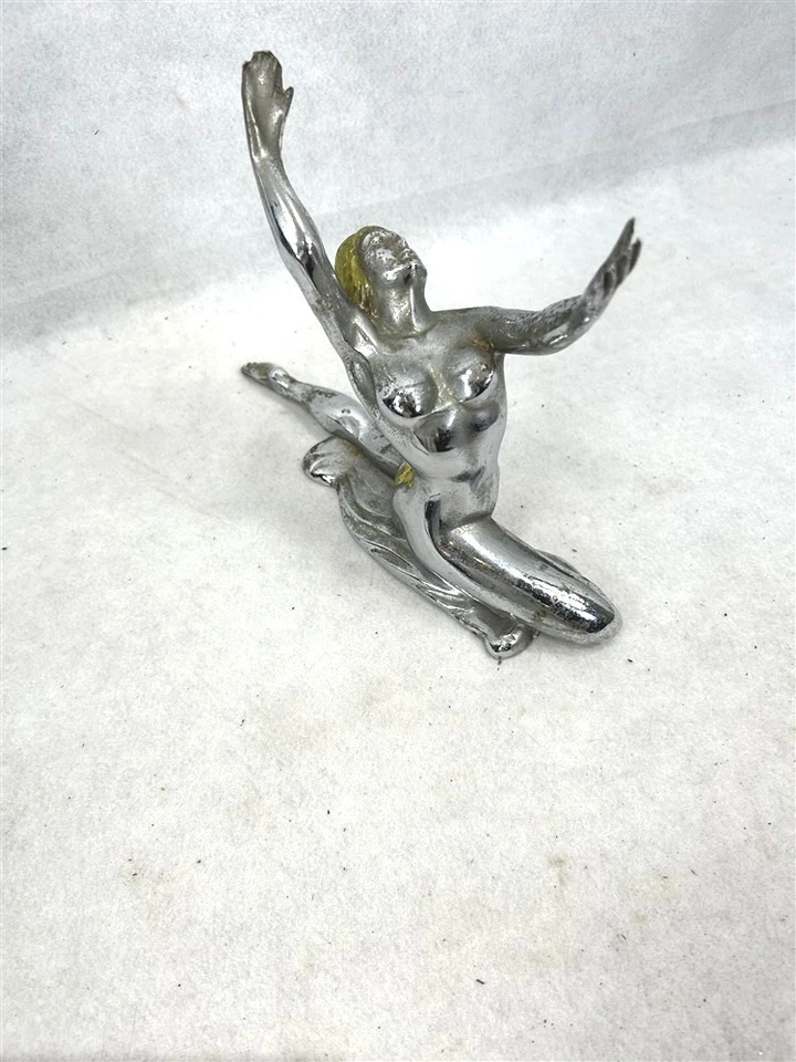 古董罕见裸体女士帽装饰舞蹈 1920 - 30 年代原版 — 第 4/4 张图片