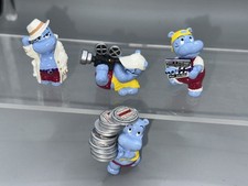 Varianten- Happy Hippo Hollywood Stars 3 weisse  Hippos + Druck Filmrolle 180°