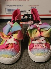 JoJo Siwa Multi-Stripe Girls High Top Sneakers Size 4