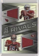 2018 Panini Spectra Rivals 169/199 Christian Kirk Dante Pettis #12 gn1