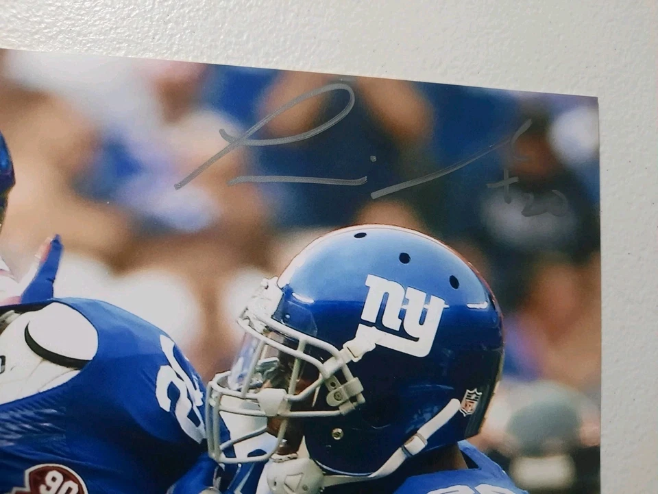 Foto autógrafa del príncipe Amukamara 8x10 firmada a mano con certificado de autenticidad Beckett Giants Foto 2 de 4