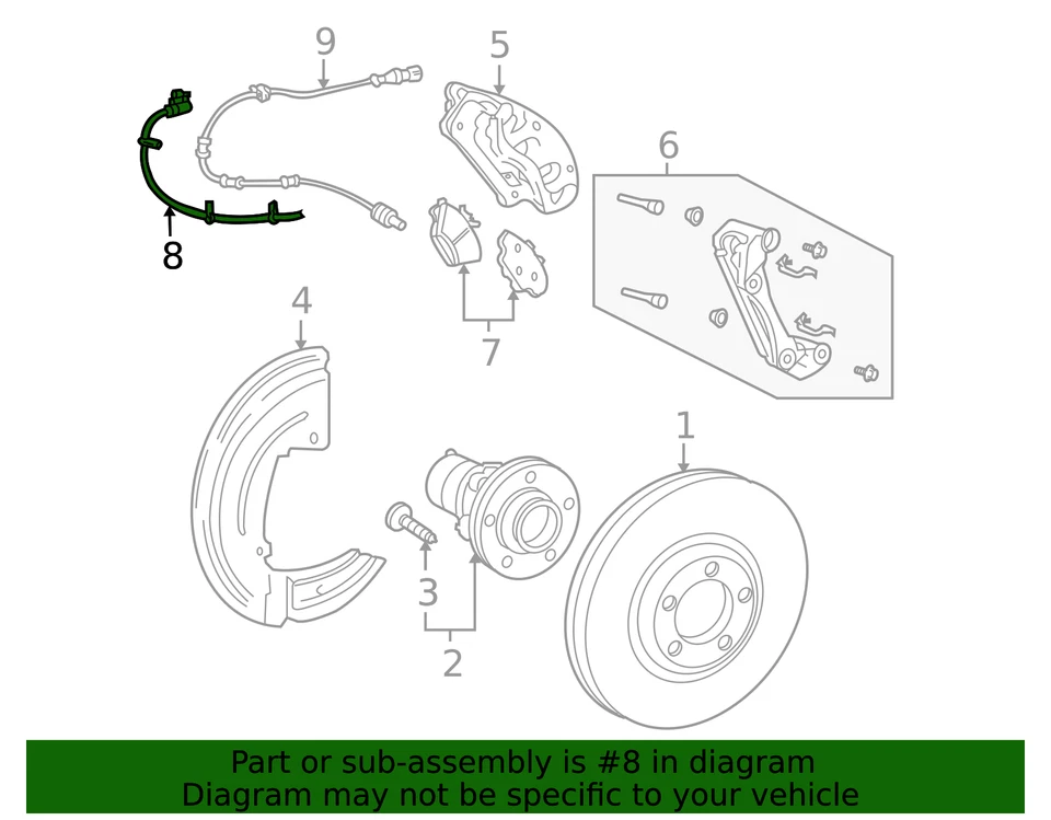 Manguera de freno original Ford 6F9Z-2078-A Foto 2 de 2