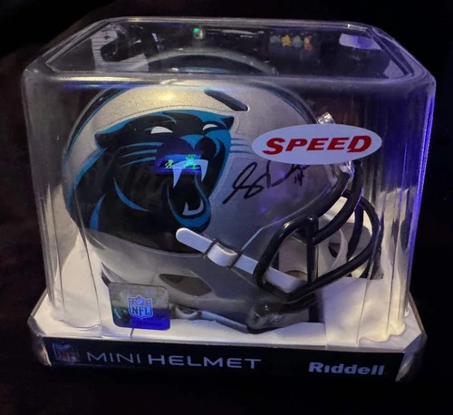 SAM DARNOLD SIGNED MINI HELMET SPEED CAROLINA PANTHERS BECKETT COA AUTO