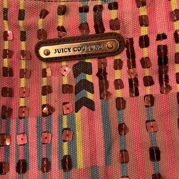 Juicy Couture Vintage Monedero Rosa Cara de Búho Lentejuelas Cuentas Y2K Difícil de Encontrar Raro Foto 4 de 4