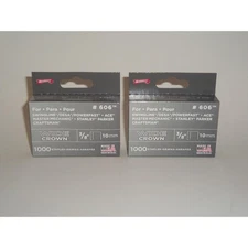 2,000 Wide Crown Staples 3/8" 10mm Arrow Fastener #606 NEW