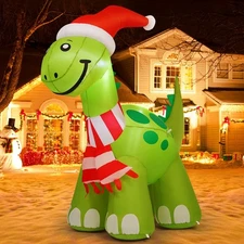 New Best COMIN 6.2ft Christmas Inflatables Outdoor Decorations Blow Up Dinosaur