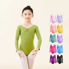 Ballet Dance Bodysuit Teen Soft Lining Dancewear Kids Nylon Leotards