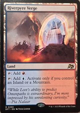 Magic: The Gathering Riverpyre Verge DFT Rare Land Regular Titus Lunter 0260