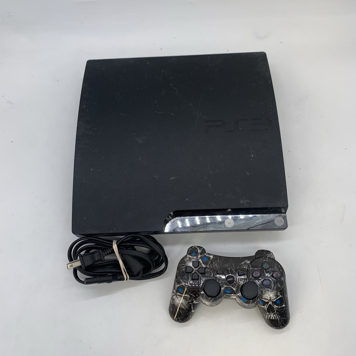 PlayStation 3 Slim Console Bundle Cords & Controller PS3