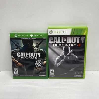 Call of Duty Black Ops I & II 2 Xbox 360 Game Lot Activision 2010s