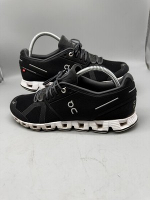 On Could Womens Swiss Engineering Black Running Shoes Sneakers Size 10