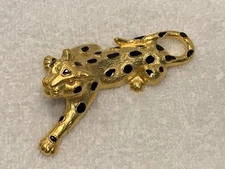 Very Cool Trifari Vintage Gold Tone Leopard Brooch