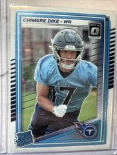 Chimere Dike 2025 Donruss Optic Rated Rookie - Tennessee Titans