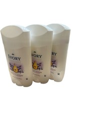 3 Pack Ivory Gentle 24hr Deodorant Notes of Lavender 2.4oz Full Size