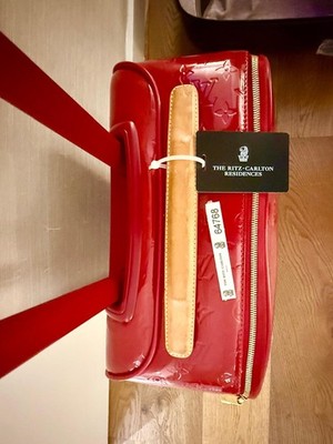 Louis Vuitton Vernis Pegase 45 Carryon Luggage Suitcase Red M91278