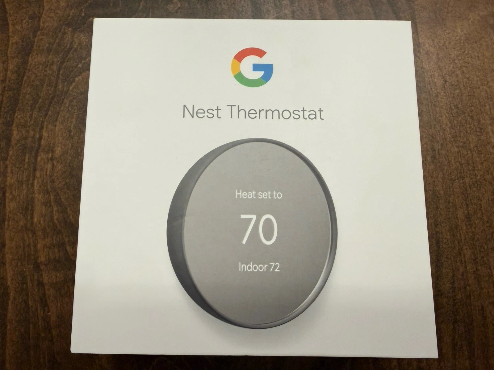 Google Nest Thermostat Programmable Wi-Fi Smart Home App Control Gray