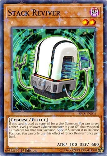 Yu-Gi-Oh: STACK REVIVER - SP18-EN005 - Starfoil Rare Card - 1st Edition