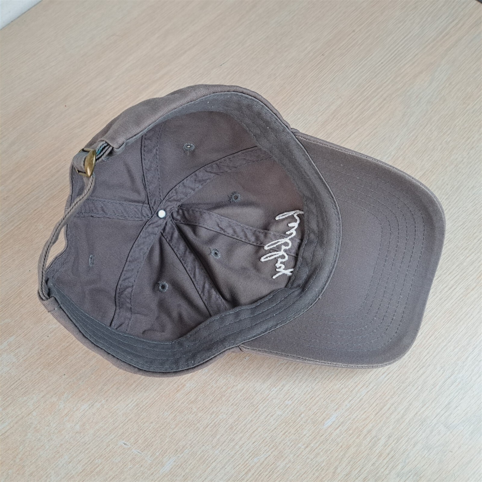 HUBBY SCRIPT SPELL ADJUSTABLE STRAPBACK BASEBALL … - image 12