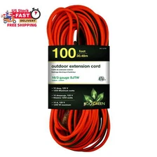’ SJTW Outdoor Extension Cord, Lighted End