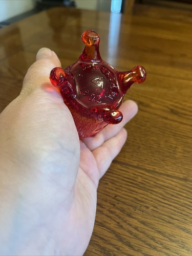 Guernsey Saratoga Indian Chief Toothpick Holder Ruby Glass 1903 Pittsburgh - Picture 9 of 14