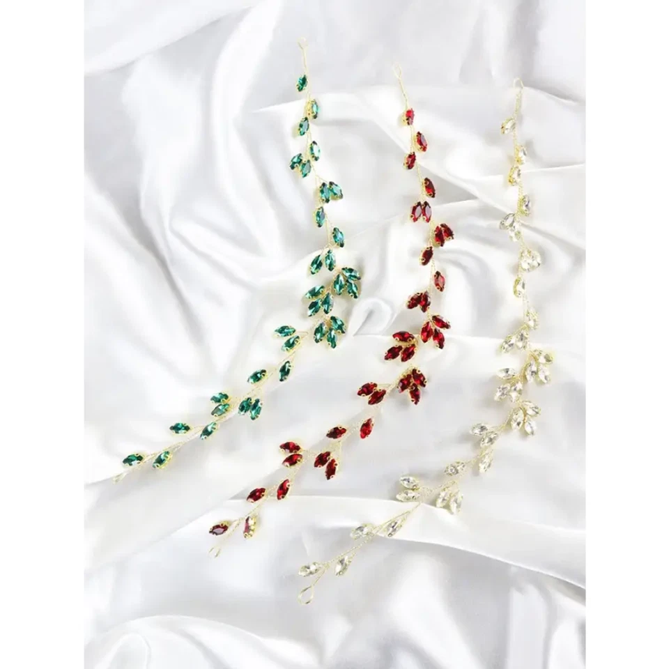 Brauthaarschmuck Ranke-Haarschmuck Hochzeit-Braut Haarschmuck-Brautschmuck Grün- - Bild 2 von 4