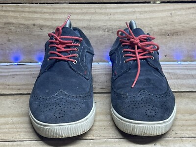 SAKS FIFTH AVE Mens 11 Blue Colored Suede Wingtip Casual  display picture 3