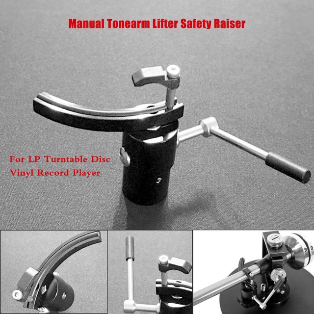 1PC Black Manual Tonearm Lifter Raiser For LP Turntable Disc Vinyl