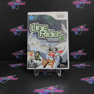 Line Rider 2 Unbound Nintendo Wii Complete - 1 Year Warranty EX Cond