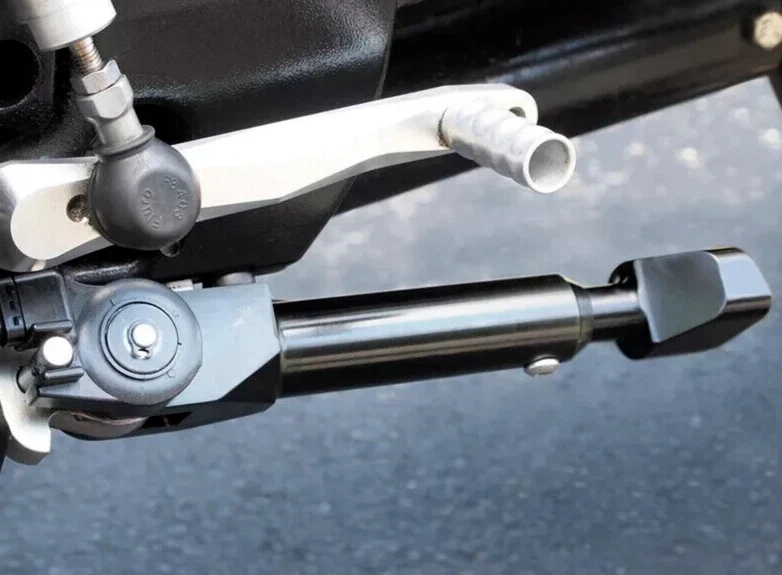 Soportes laterales de pata de cabra para BMW 2010-2014 2012 S1000RR S1000R HP4 ajustables Foto 3 de 4