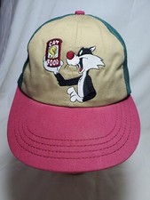 Sylvester Cat Food Vtg 1991 Hat Warner Bros Studio Store Snapback Made In USA