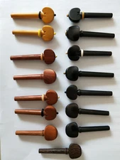 4 PCs Quality Violin Peg 4/4 Different Wood Violin Parts Fiddle Turning Pegs