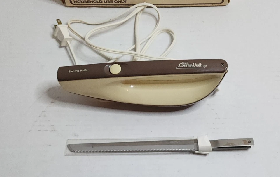 CUCHILLO DE TALLA ELÉCTRICO VINTAGE SEARS ROEBUCK & CO PROBADO Foto 4 de 4