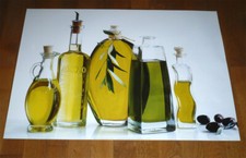 Poster Affiche Bottles of Olive Oil Huile d'Olive Mauritius NEUF  70 cm x 50 cm 