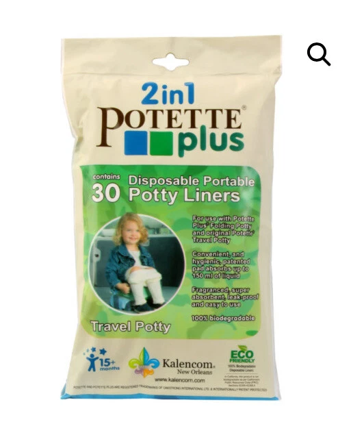 Set of Potty Training ( 2-in-1 Travel Seat, 2 30-pack Liners and Timer ) - Image 2 of 4