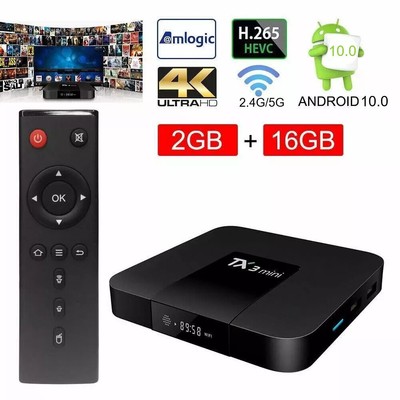 2024 Smart TV Box TX3 Mini Android 10.0 TV Box 2GB 16GB Quad Core Stream Player