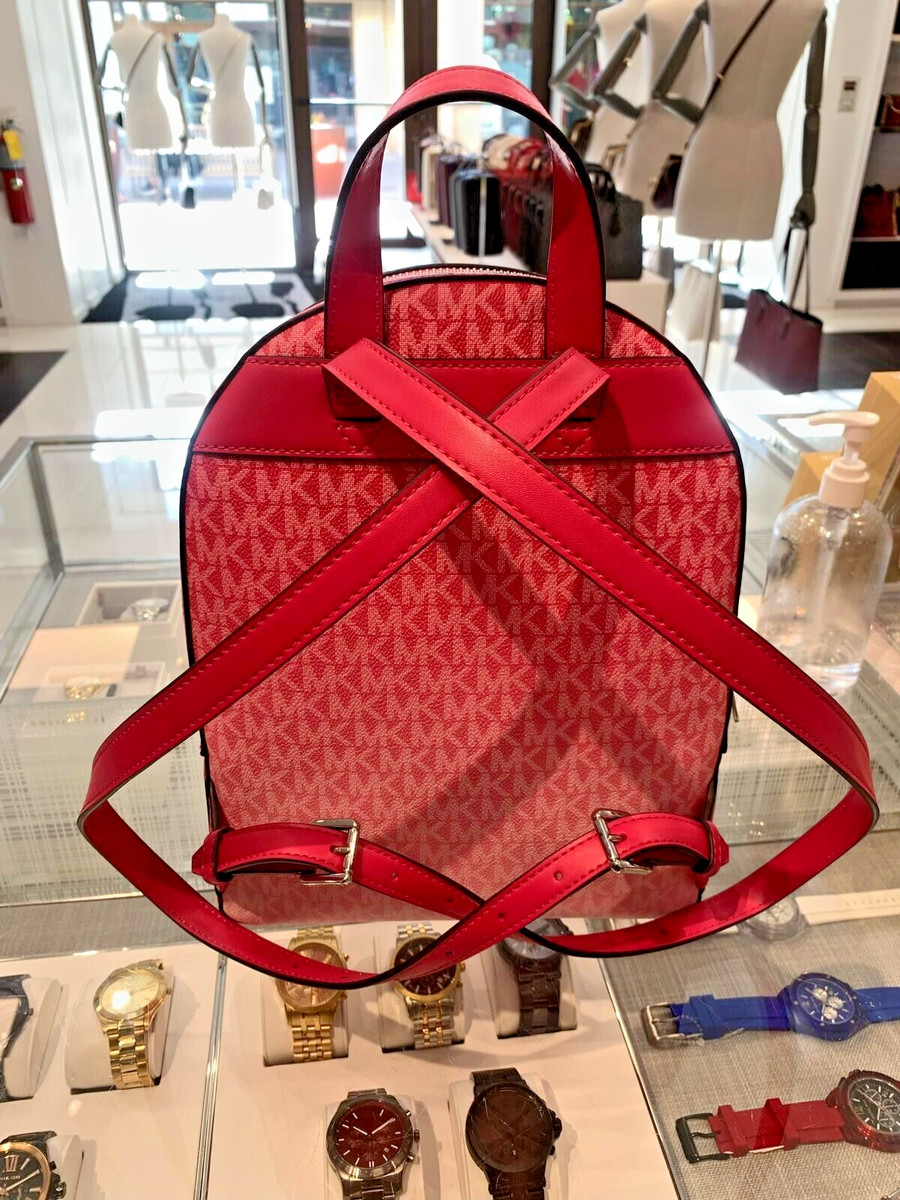 Michael Kors Jaycee Backpack Medium Logo Print Zip Pocket Design