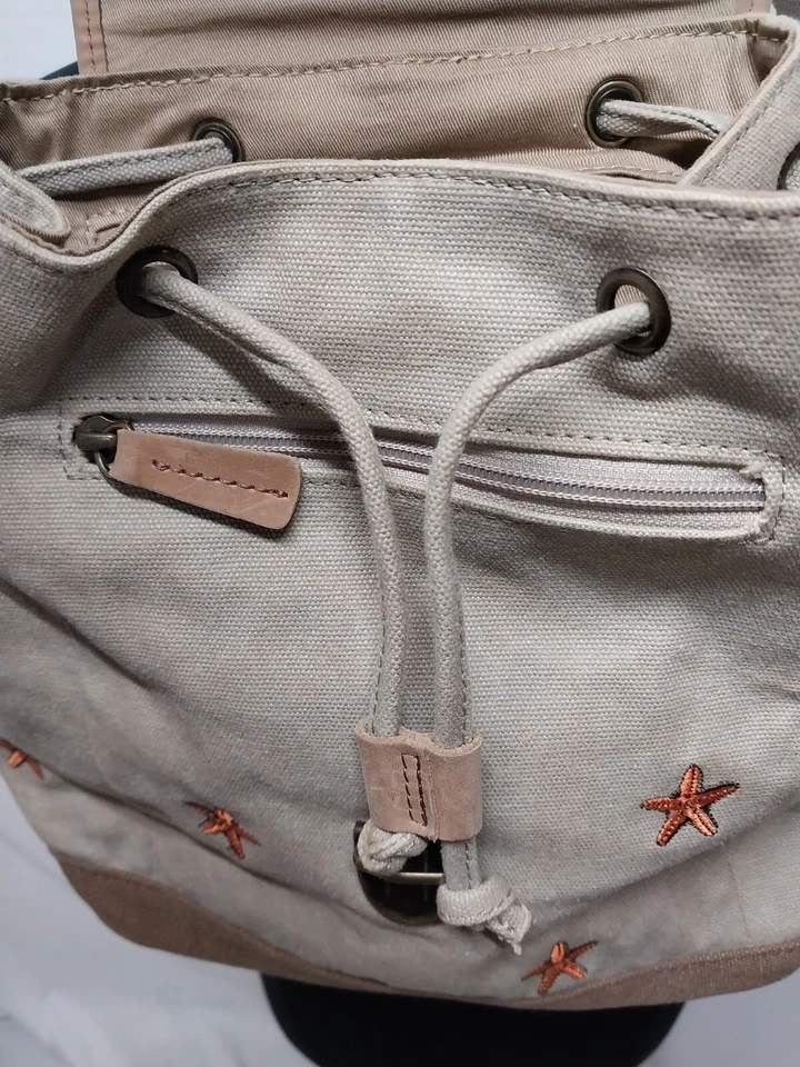 MINI MOCHILA LL Bean RARA ESTRELLA DE MAR BORDADA Foto 3 de 4
