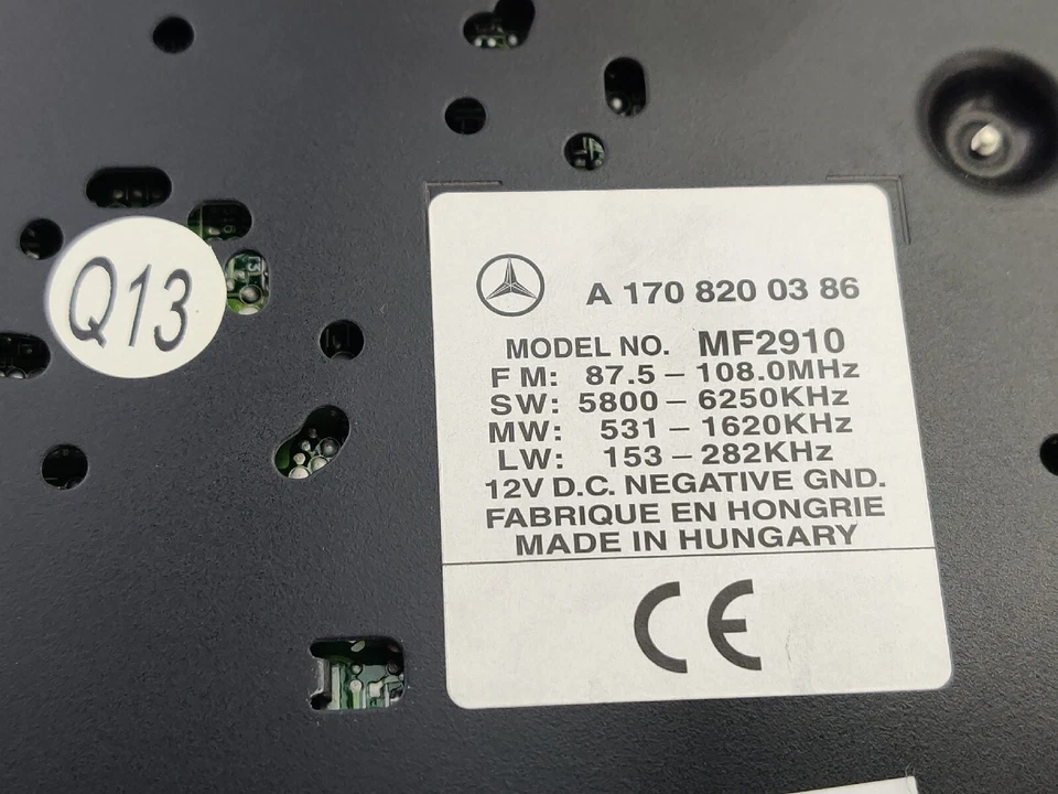 Original Mercedes MF2910 Audio   A1708200386 Autoradio CD+CODE 💯 - Bild 2 von 4