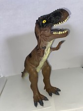 Tyrannosaurus T-Rex Rubber Soft Dinosaur Toy Brown 20  Long 2011 Toys 'R" Us