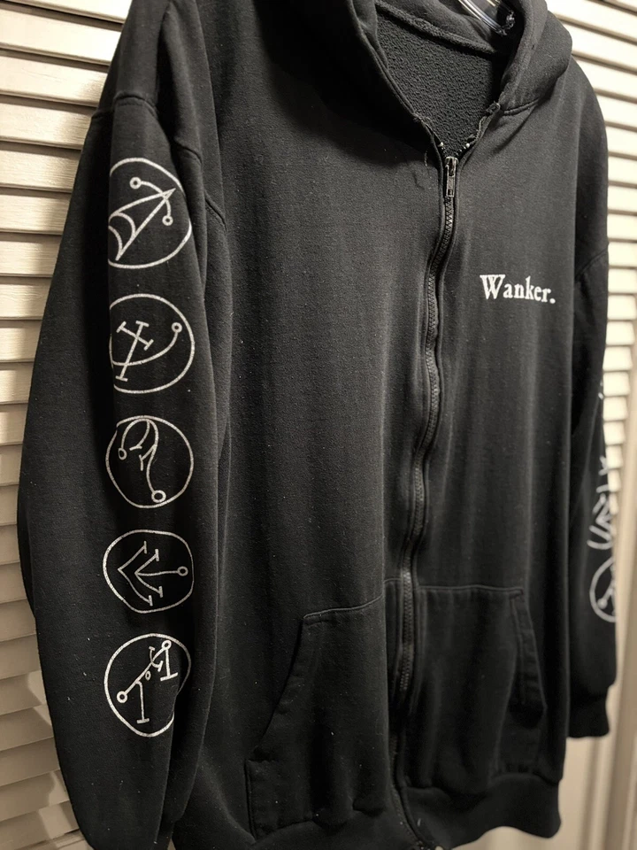 Vintage Cradle Of Filth “Wanker” 1999 Graphic RARE Up Hoodie Size See Measures - Image 2 of 4