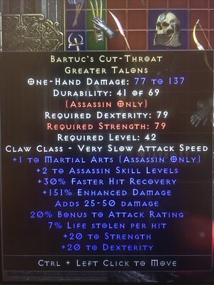 D2R Diablo 2 Resurrected:SC:PC:EU: Bartuc s Cut-Throat
