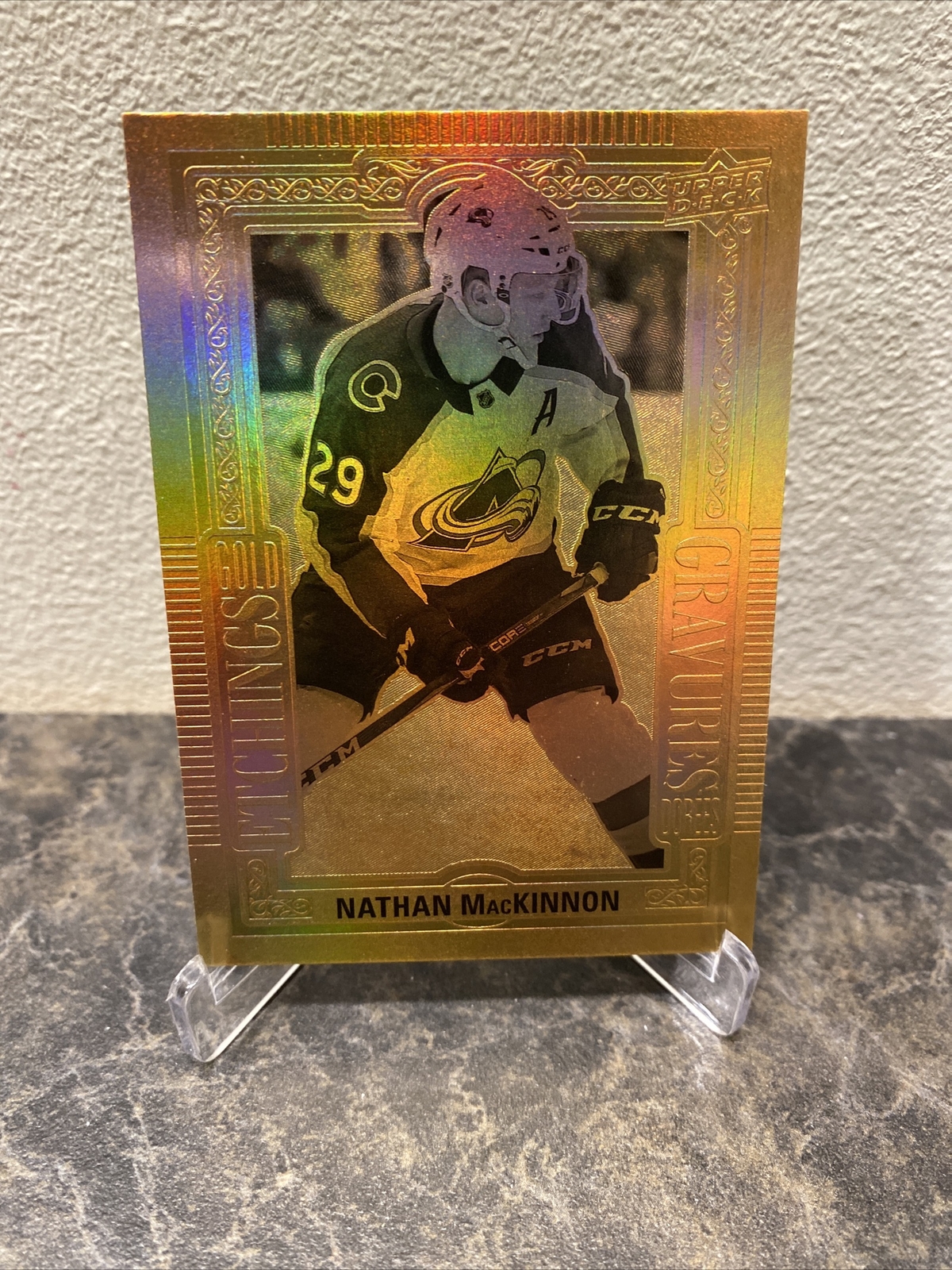 2018-19 Upper Deck Tim Horton's Gold Etchings Nathan Mackinnon GE-9