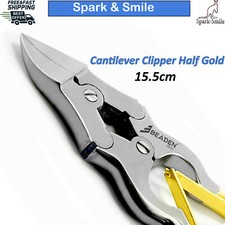 Toe Nail Clipper Cutter Pedicure Chiropody Podiatry Clipper Half Gold 15.5cm New