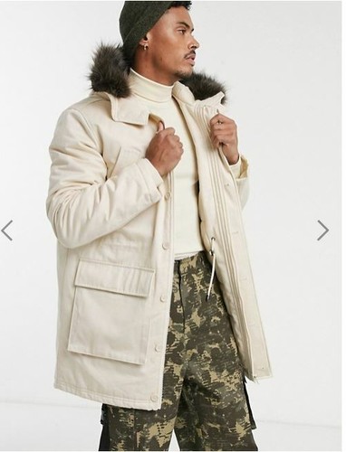 ASOS DESIGN Mens parka jacket with 